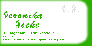 veronika hicke business card